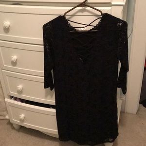 Women’s black lace dress
